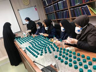 گزارش تصویری از فعالیت بسیج سازمان آب و برق در ارسال مواد ضدعفونی به مناطق محروم