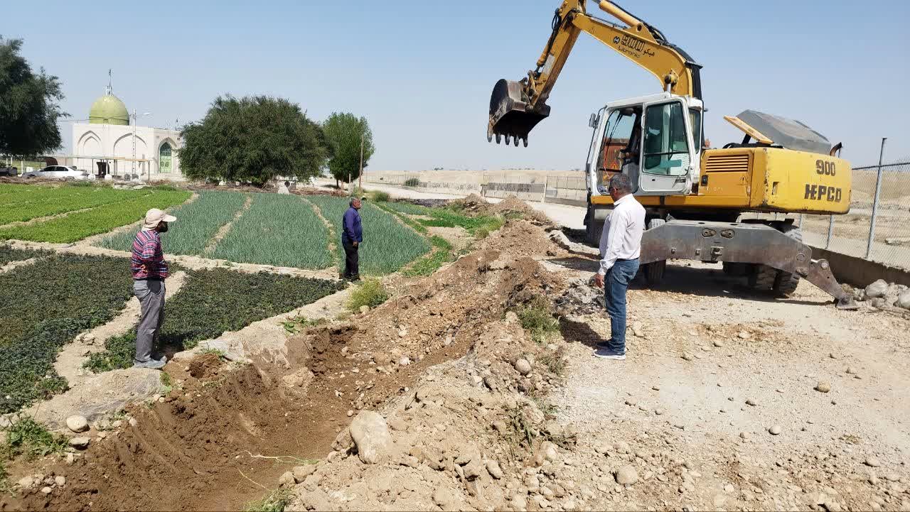 آبرسانی به اراضی سنتی روستای دوریکل با اجرای انشعاب ۱۸۰ متری در شبکه رامهرمز