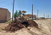 آغاز عملیات احداث دایک حفاظتی از منازل مسکونی در منطقه اروندکنار