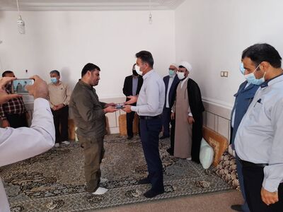بازدید امور ایثارگران سازمان آب و برق خوزستان خانواده شهدا 