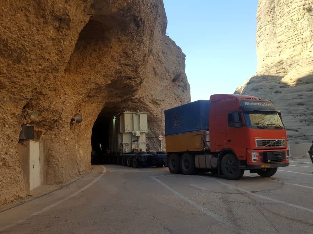 انتقال ترانسفورماتور 105MVA واحد 4 نیروگاه سد دز  