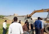 شناسایی و تخریب یک باب دامداری غیرمجاز در بستر سیلابی رودخانه زهره 