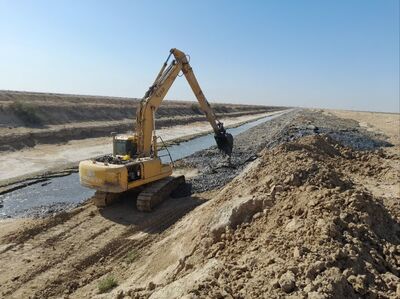 اتمام لایروبی زهکش RMD هندیجان