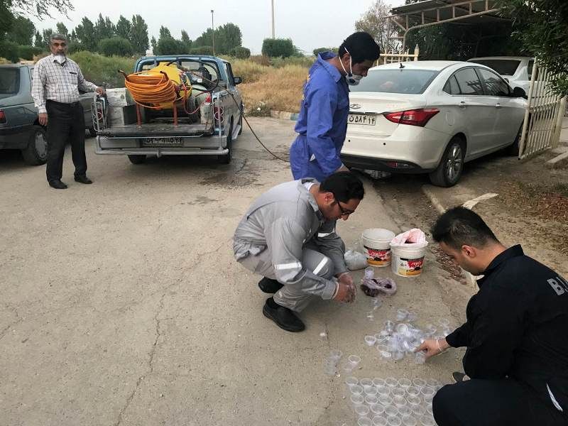 اتمام عملیات سم پاشی و طعمه گذاری در تاسیسات شرکت آب جنوب شرق