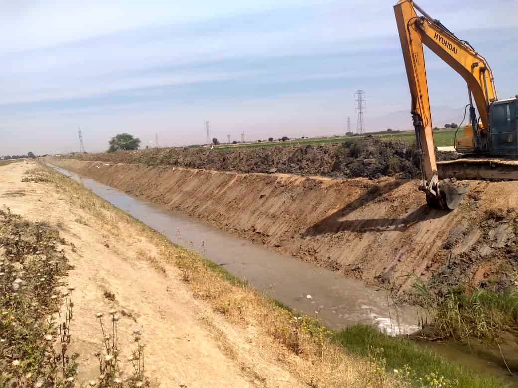 اتمام لایروبی زهکش E تحت پوشش شبکه های آبیاری مارون