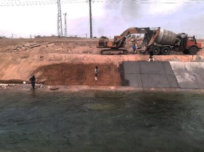 بازسازی فوری کانال اصلی پای پل کرخه برای تداوم پایدار جریان آب