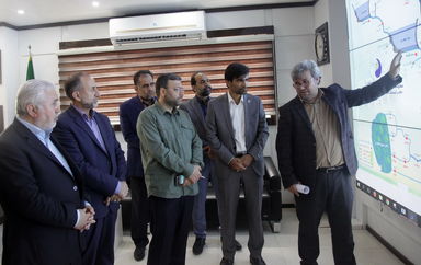 بازدید چهره های مذهبی، دانشگاهی، نظامی ، انتظامی ....از دیسپاچینگ سازمان