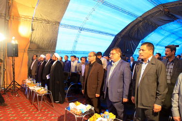 وزیر نیرو در آیین بهره برداری از پروژه آبرسانی به هفت شهر خوزستان از طرح غدیر2