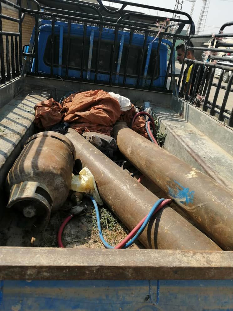 دستگیری سارقان دریچه های شبکه آبیاری شادگان