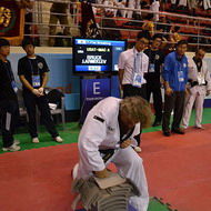 کسب مدال طلای مسابقات جهانی تکواندو توسط کارمند سازمان آب و برق خوزستان