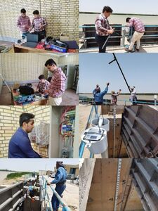  نصب ادوات سنجش آب در ایستگاه پمپاژ محیط زیست دارخوین