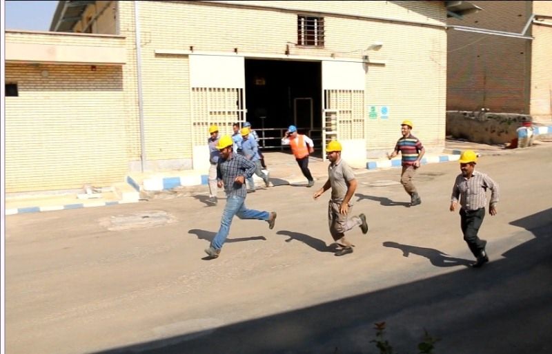 اجرای مانور تخلیه ساختمان و اطفای حریق در شرکت آب جنوب شرق