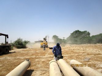 آغاز پروژه خط انتقال آب از سد آسک به تصفیه خانه قدیم هندیجان