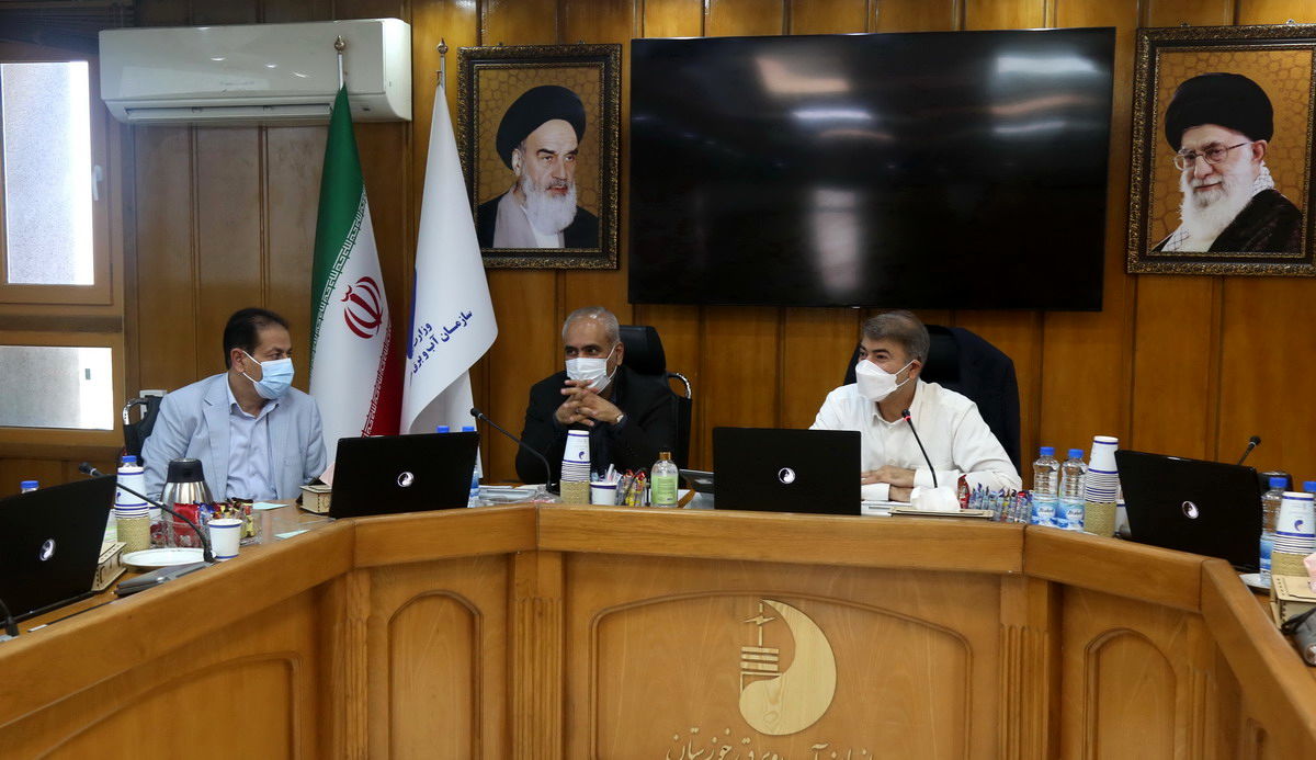 جلسه مشترک سازمان آب و برق با اداره کل مدیریت بحران استانداری خوزستان