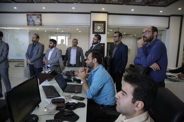 بازدید چهره های مذهبی، دانشگاهی، نظامی ، انتظامی ....از دیسپاچینگ سازمان