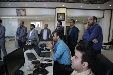بازدید چهره های مذهبی، دانشگاهی، نظامی ، انتظامی ....از دیسپاچینگ سازمان