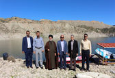 بازدید امام جمعه، فرماندهان سپاه، نیروی انتظامی و مردم شادگان از سد مخزنی مارون 