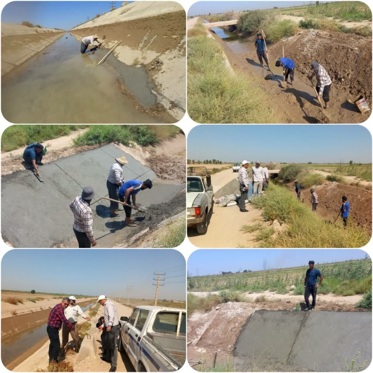 لاینینگ کانال انتقال آب (sc) و کانال k3 تعمیر شد