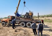  برخورد با برداشت کنندگان غیر مجاز آب در شبکه های آبیاری شمال خوزستان 