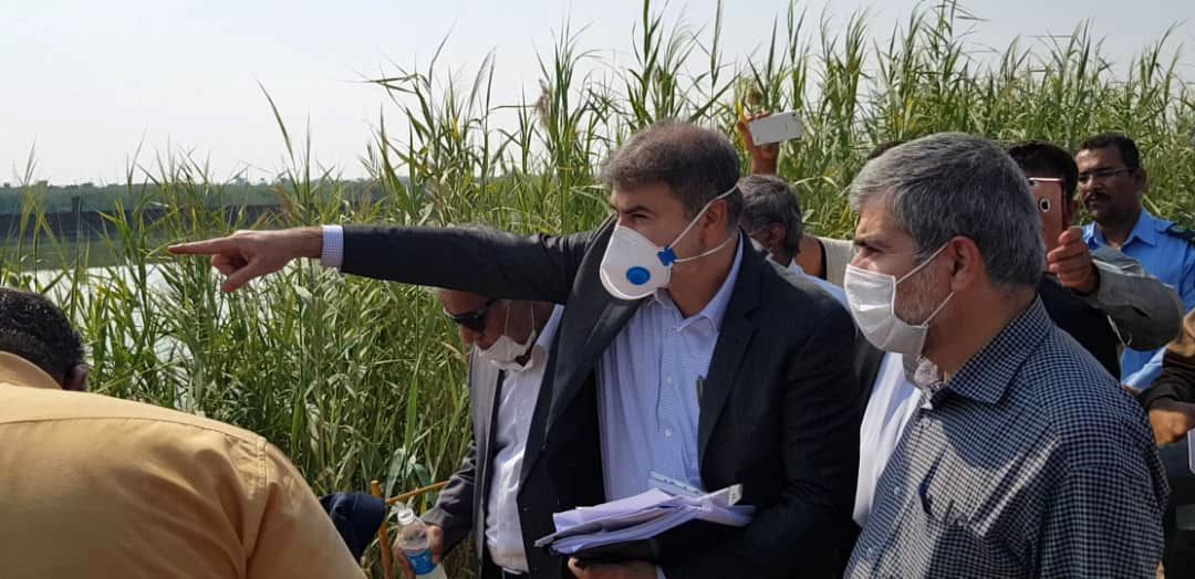 گزارش تصویری از بازدید رئیس کمیسیون انرژی مجلس شورای اسلامی و جمعی از نمایندگان استان خوزستان از سد سلولی چوئیده آبادان