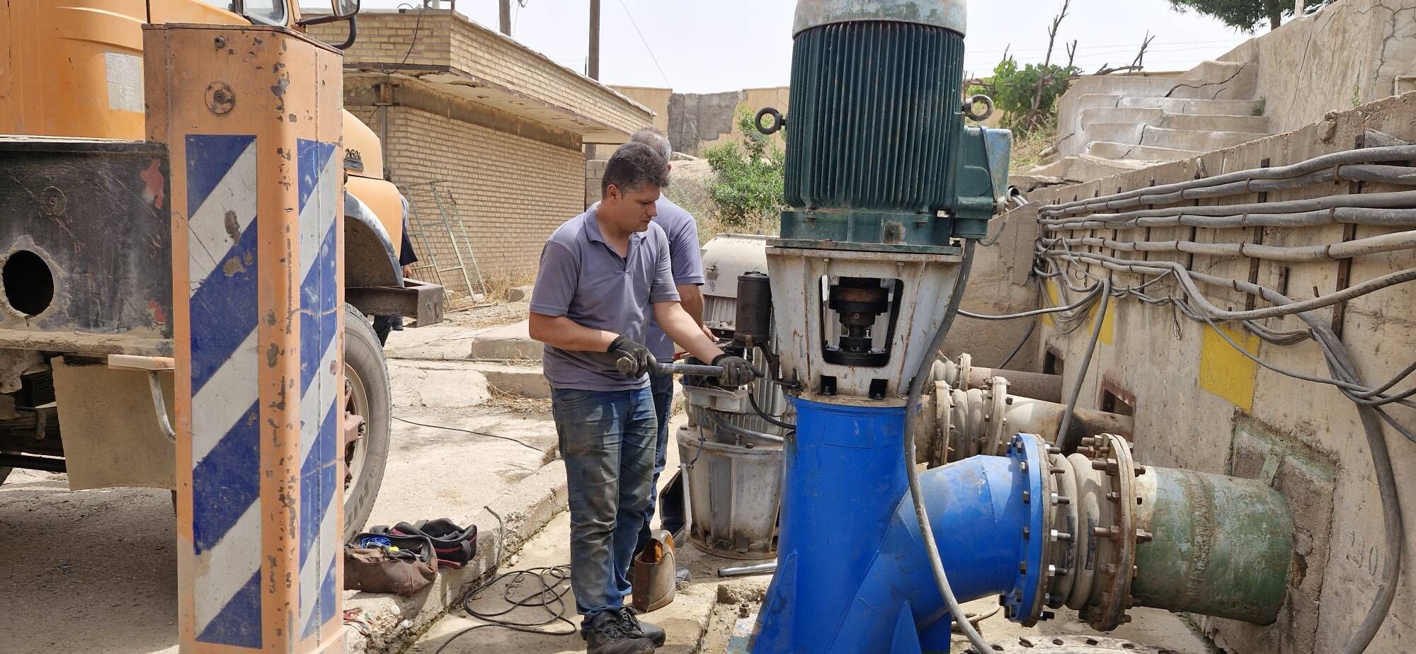 افزایش ظرفیت ایستگاه پمپاژ نگاز با اورهال و راه‌اندازی مجدد دو دستگاه الکتروپمپ