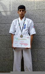 موفقيت فرزند همکارمان درمسابقات کيوکوشين کاراته اوياما قهرماني کشور