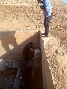 سرویس و رفع اشکال شیر هوای خط لوله ۲۴ اینچ آبرسانی مسجدسلیمان