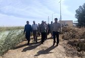 بازدید نماینده مجلس و فرماندار خرمشهر از ایستگاه پمپاژPS7 خرمشهر