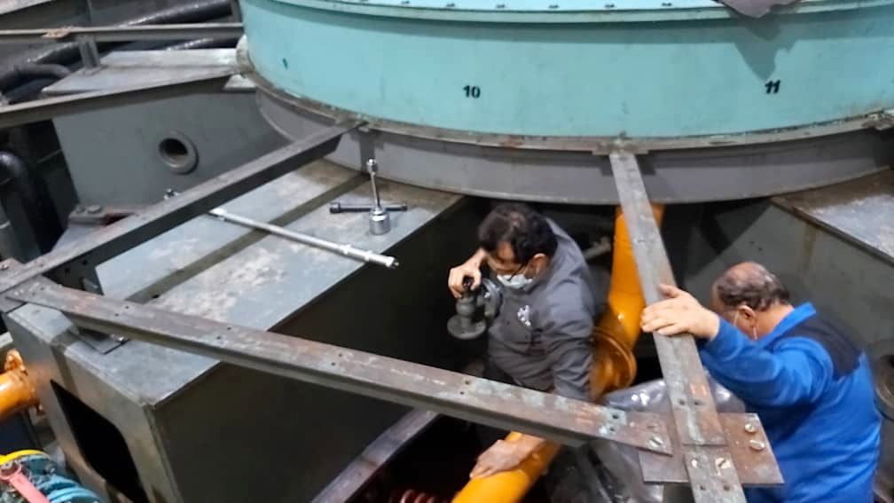 سنجش گشتاور مکانیزم فشردگی هسته استاتور واحد 6 سد و نیروگاه دز