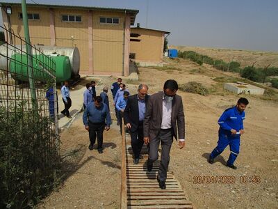 مدیرعامل شرکت آب غدیر خوزستان از تاسیسات قیصریه بازدید کرد