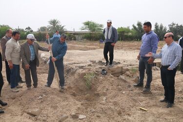 آیین درخت کاری در شرکت آب جنوب شرق