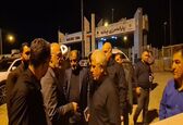 حضور مدیر عامل سازمان آب و برق خوزستان در بازدید شبانه استاندار از مرز چزابه