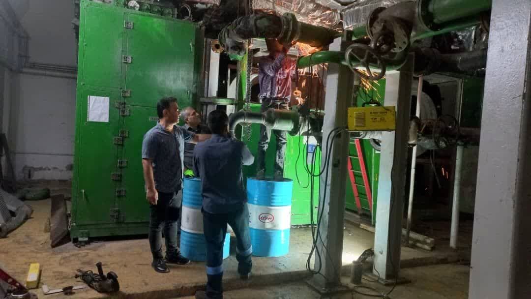 اتمام عملیات احیاء و تعمیر هواساز اصلی شماره یک نیروگاه مسجدسلیمان