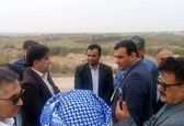  بازدید نماینده مردم رامشیر و رامهرمز از تاسیسات شبکه آبیاری رامشیر