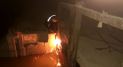 تعمیر شبانه دریچه های آبیاری شبکه بهره برداری شمال شرق اهواز انجام شد