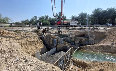 پل و کالورت زهکش حائل مجاور روستای کیکاووس عریض شد