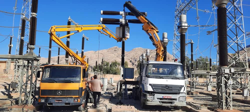 عملیات تعمیر و نصب کلیدهای قدرت واحد های 5 و 6 در پست 400 کیلو ولت سد و نیروگاه شهید عباسپور