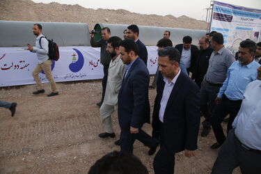 گزارش تصویری کلنگ زنی فاز اول طرح جامع آبرسانی شهرها و روستاهای جنوب شرق خوزستان