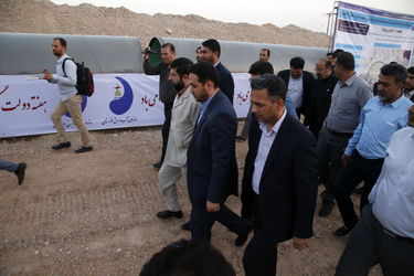 گزارش تصویری کلنگ زنی فاز اول طرح جامع آبرسانی شهرها و روستاهای جنوب شرق خوزستان