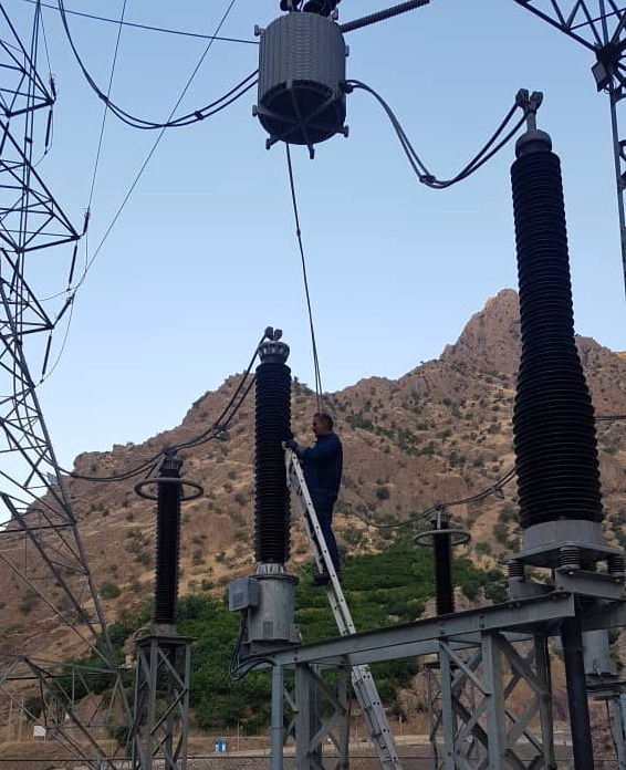 اورهال تجهیزات پست فشار قوی 230 کیلو ولت نیروگاه سد داریان کرمانشاه انجام شد