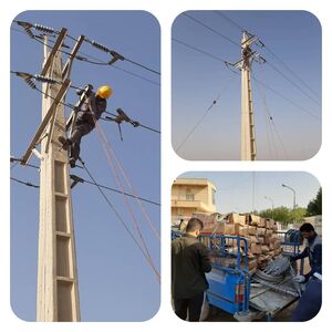 پایان عملیات اجرایی اصلاح و پایدارسازی خطوط برق شبکه آبیاری آبادان
