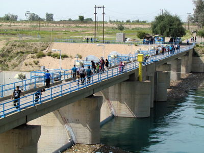 هزاران نفر تعطیلات نوروزی را در تاسیسات شبکه های آبیاری شمال خوزستان سپری کردند