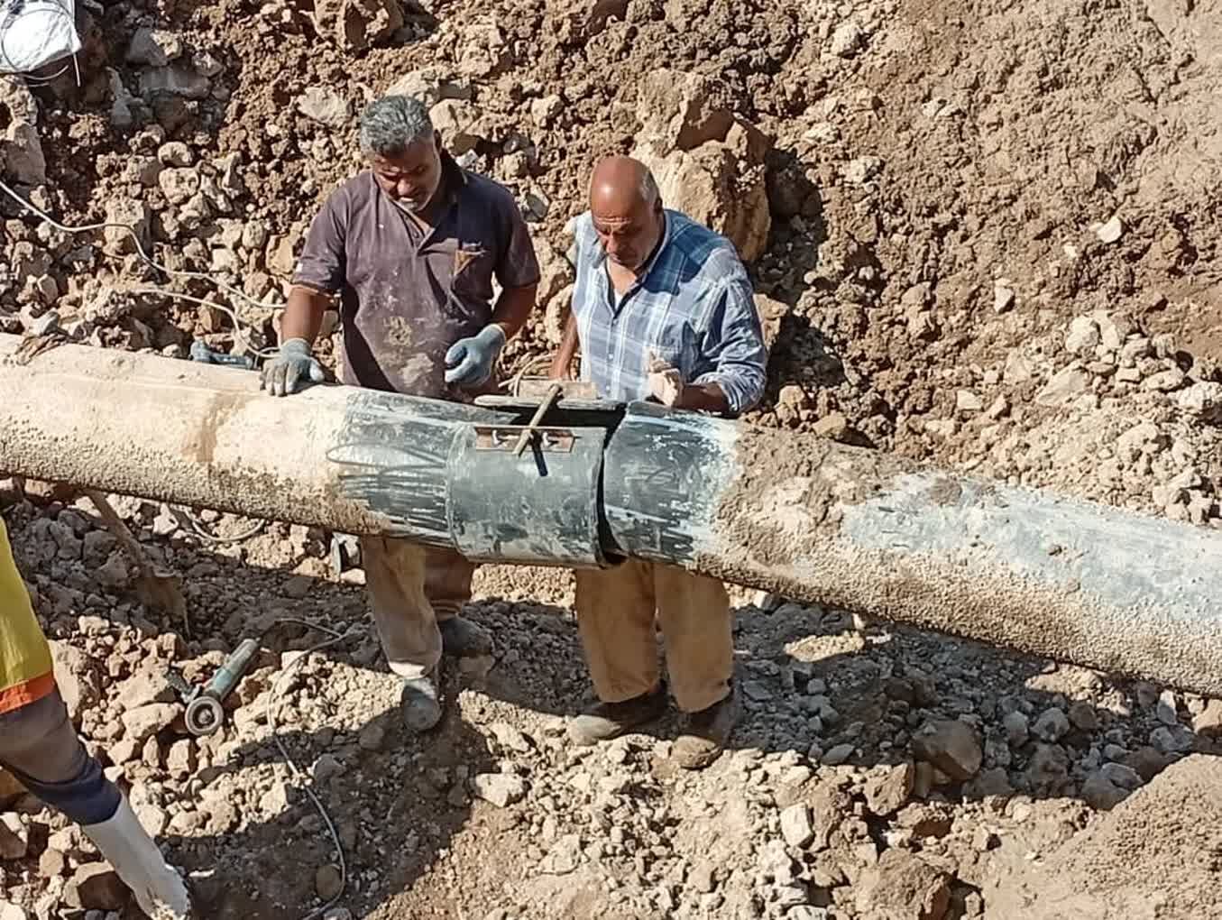 پایان عملیات اصلاح و آماده‌سازی شبکه آبرسانی شلمچه ۱ و ۲
