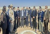 آیین کلنگ زنی قرارگاه صنعت آب و برق خوزستان در چذابه برگزار شد