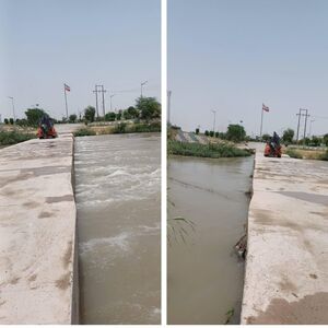پاکسازی و رفع گرفتگی پل زیرگذر ترافیکی شاوور  