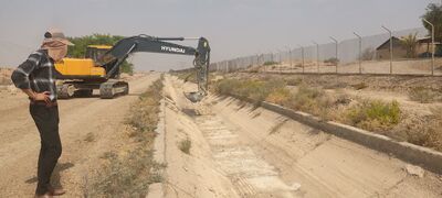 کانال های فرعی شبکه شهید رجایی امیدیه لایروبی شدند
