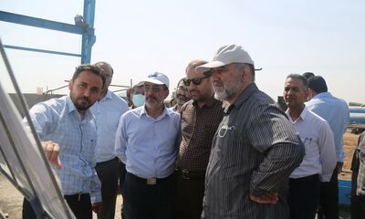 بازدید معاون تلفیق و امور تنظیم گری شرکت مدیریت منابع آب ایران از طرح های سازمان آب و برق خوزستان