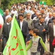 پیاده روی کارکنان شبکه های آبیاری شمال خوزستان