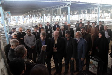 پاسداشت روز شهید با حضور مقامات سازمان آب و برق خوزستان در گلزار شهدای اهواز