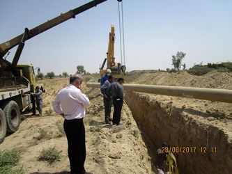 آغاز پروژه خط انتقال آب از سد آسک به تصفیه خانه قدیم هندیجان